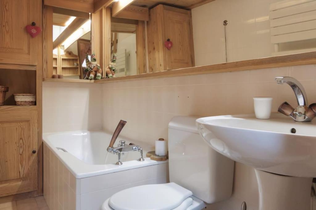 Duplex Chaleureux Au Coeur De Megeve 2 P Appartement Buitenkant foto