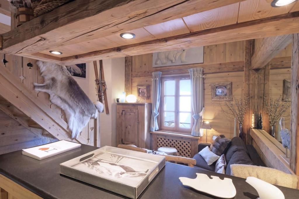 Duplex Chaleureux Au Coeur De Megeve 2 P Appartement Buitenkant foto