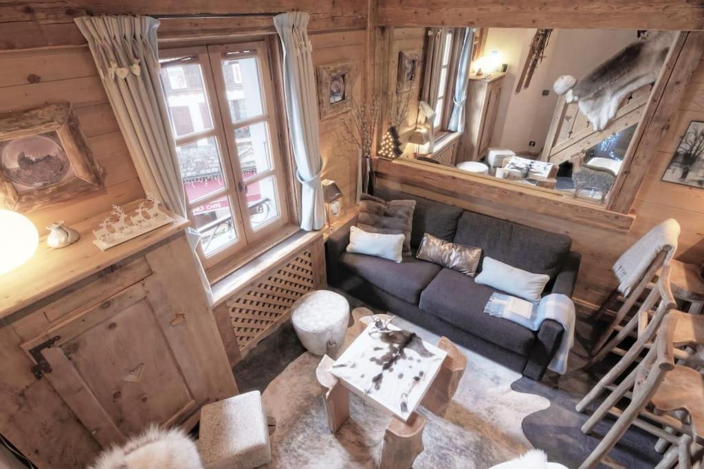 Duplex Chaleureux Au Coeur De Megeve 2 P Appartement Buitenkant foto