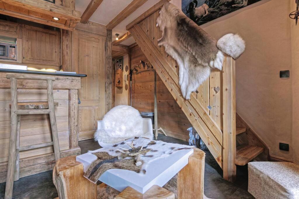 Duplex Chaleureux Au Coeur De Megeve 2 P Appartement Buitenkant foto