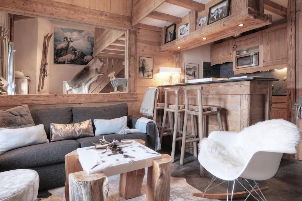 Duplex Chaleureux Au Coeur De Megeve 2 P Appartement Buitenkant foto